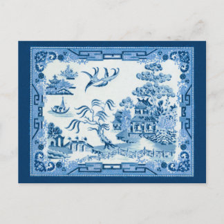 Blue Willow Postcard