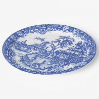 Blue Willow 9 in. Premium Paper Plates (Set of 16)