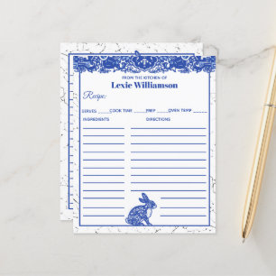 Blue Willow Rabbit From Kitchen Of Custom