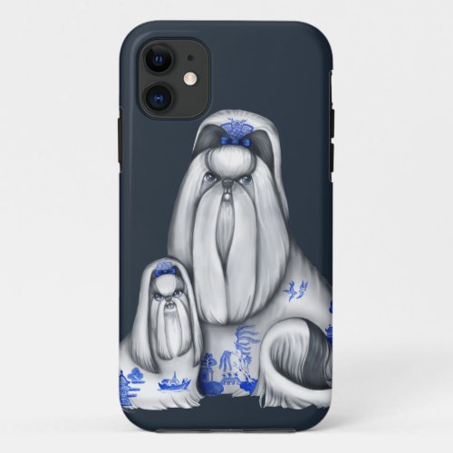 Blue Willow Shih Tzus iPhone 5 Case