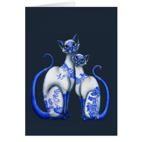 Blue Willow Siamese Cats