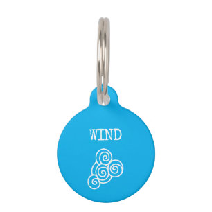 Blue Wind Pet's Name and Phone Pet ID Tag