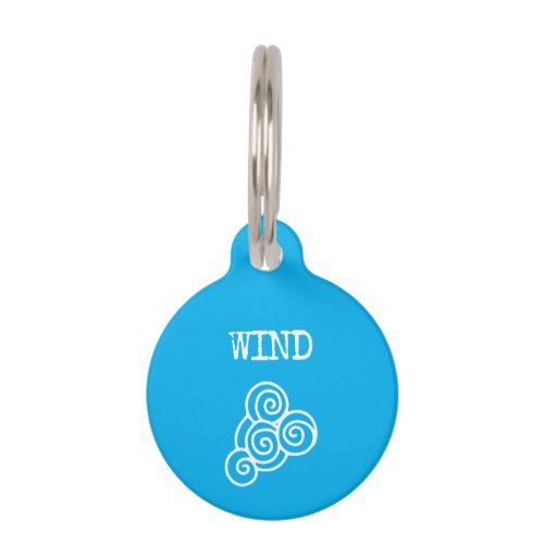Blue Wind Pets Name and Phone Pet ID Tag