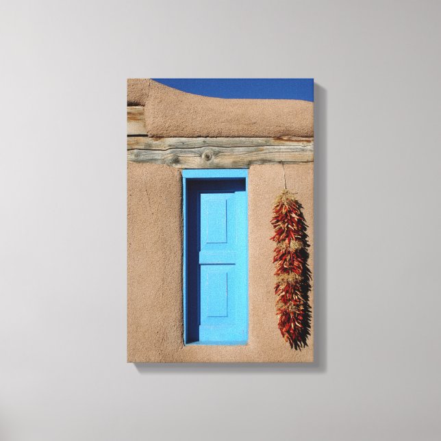 Blue Window of Taos Canvas Print (Front)