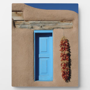 Blue Window of Taos Plaque