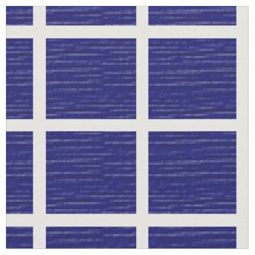 Blue Windowpane Fabric