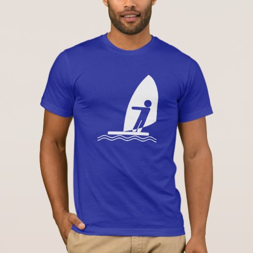 Blue Windsurfing T_Shirt