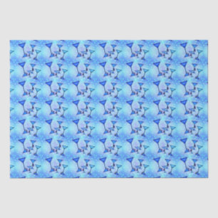 Blue wine and snails tissue paper