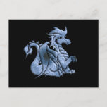Blue Winged Dragon Postcard