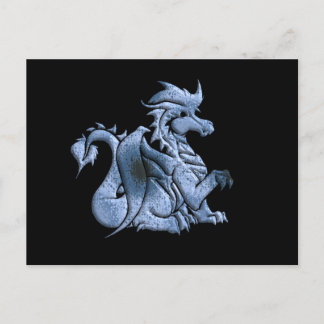 Blue Winged Dragon Postcard