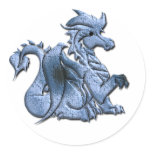 Blue Winged Dragon Sticker