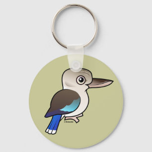 Blue-winged Kookaburra Keychain