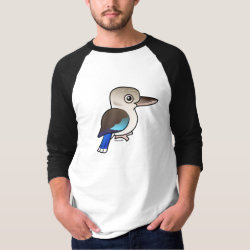 Blue-winged Kookaburra Men's Basic 3/4 Sleeve Raglan T-Shirt