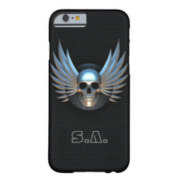 Blue Winged Skull iPhone 6 Case