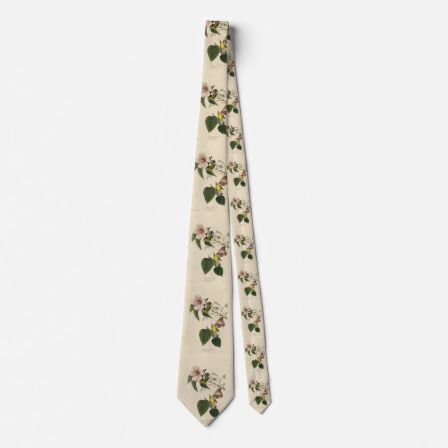 Blue-winged Yellow Warbler - Audubon Birds America Neck Tie (Front)