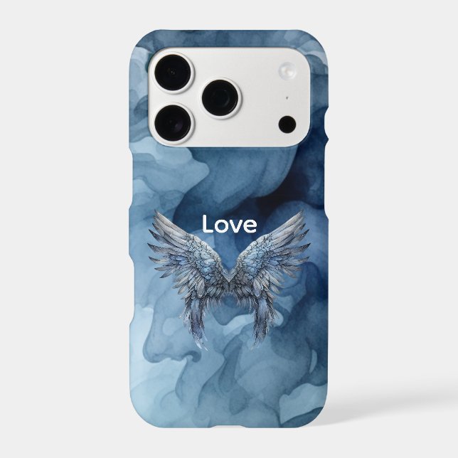 Blue Wings Heart Case-Mate iPhone Case (Back)
