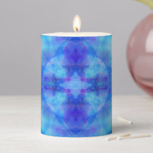 Blue Wings Pillar Candle
