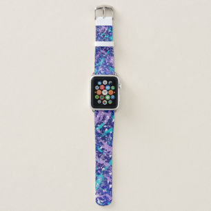 Blue Winter Abstract Apple Watch Band