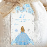 Blue Winter Blonde Hair Princess Birthday Party Gift Tags<br><div class="desc">This elegant and glamorous gift tag can be personalized with a name or title such as daughter, granddaughter, niece, friend etc. The design features a beautiful princess with blonde hair and fair skin in a blue ball gown. The text combines handwritten script and modern sans serif fonts for a classy...</div>