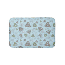 Blue Winter Celtic Knots and Snowflakes