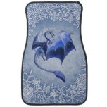 Blue Winter Dragon Fantasy Nature Art Car Mat at Zazzle