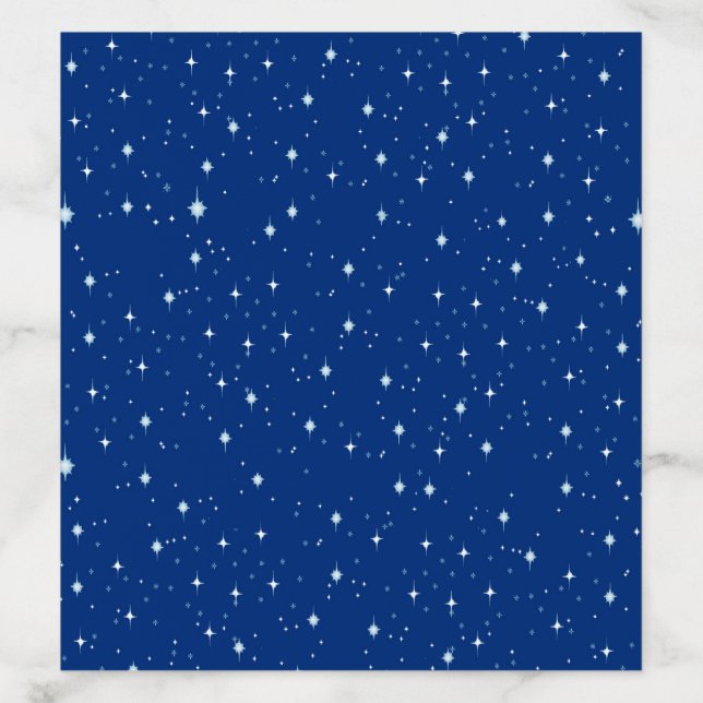Blue Winter Holiday Sky Envelope Liner (Design)