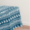 Blue Winter Holiday Snowflake Reindeer Pattern