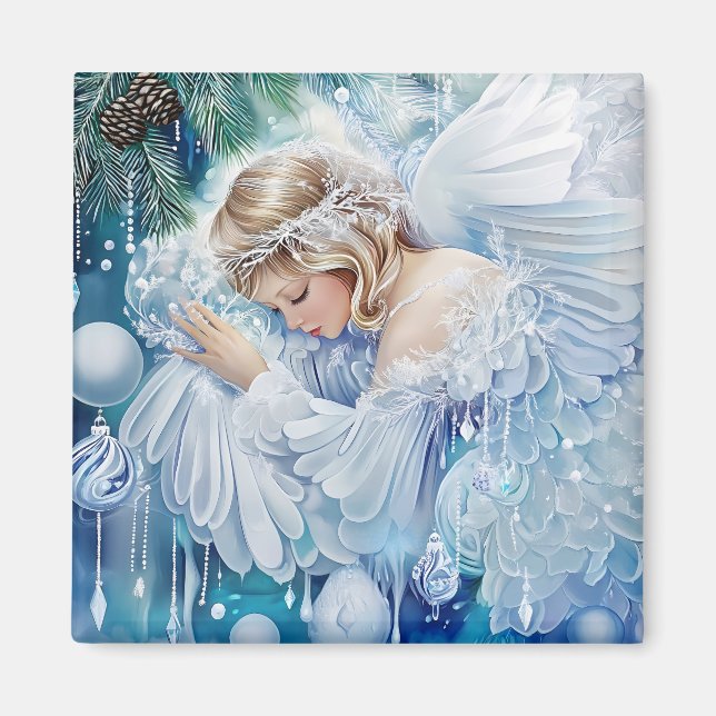 Blue Winter Magnet (Front)