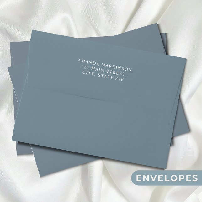 Blue Winter Polar Bear Watercolor Baby Shower Envelope (Creator Uploaded)