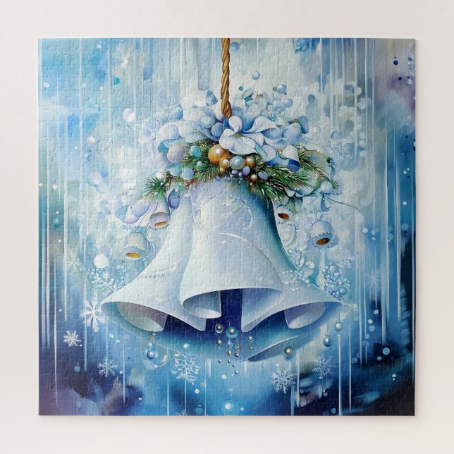 Blue Winter Puzzle (Vertical)