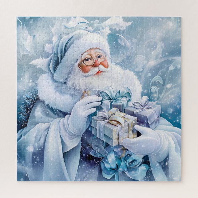 Blue Winter Puzzle (Vertical)