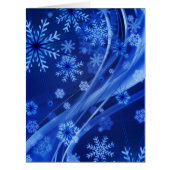 Blue Winter Snowflakes Christmas (Front)