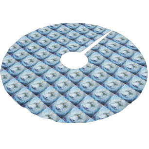 Blue Winter Tree Skirt
