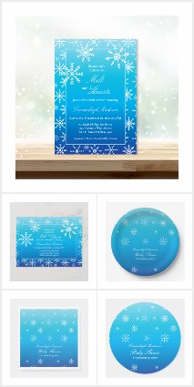 Blue Winter Wonderland Baby Shower