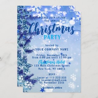 Blue Winter Wonderland Corporate Christmas Party