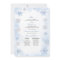 Blue Winter Wonderland Snowflake Quinceanera