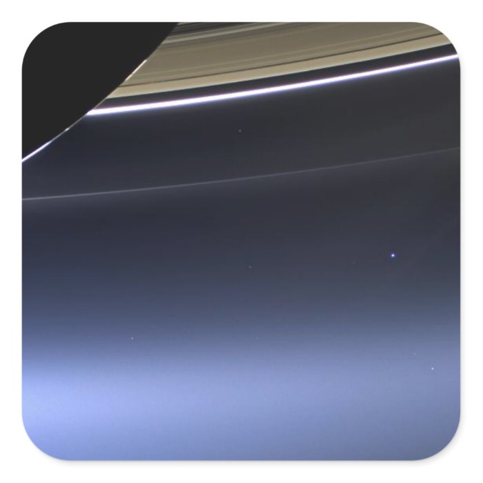 blue wispy rings of saturn stickers