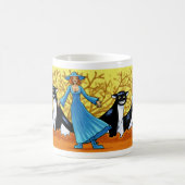 Blue Witch and her Otter Monster Familiars Coffee Mug (Center)