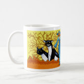 Blue Witch and her Otter Monster Familiars Coffee Mug (Left)