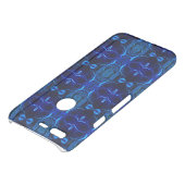 Blue with 'floating' intertwined strokes uncommon google pixel case (Top)