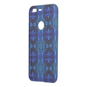 Blue with 'floating' intertwined strokes uncommon google pixel case (Back/Left)