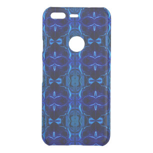 Blue with 'floating' intertwined strokes uncommon google pixel case