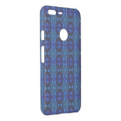 Blue with 'floating' intertwined strokes uncommon google pixel XL case (Back/Right)