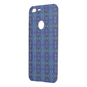 Blue with 'floating' intertwined strokes uncommon google pixel XL case (Back/Left)