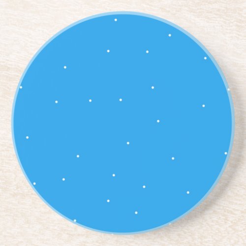Blue with white dots accessories to customise coaster