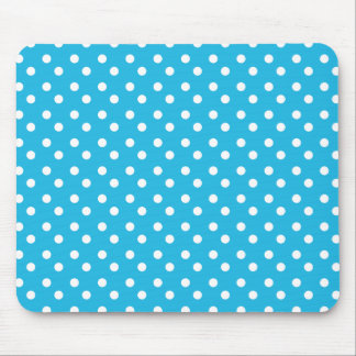 Blue with White Dots Mousepad