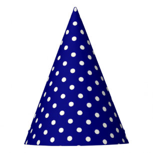 Blue with White Dots Party Hat