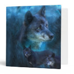 Blue Wolf Art Binder