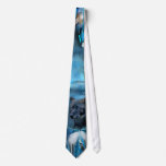 Blue Wolf Art Tie