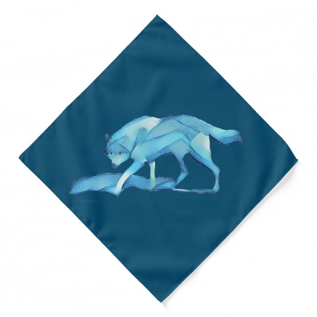 Blue Wolf Bandana (Front)